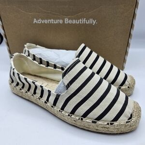 NWT Soludos Classic stripe smoking slipper size 8 1/2